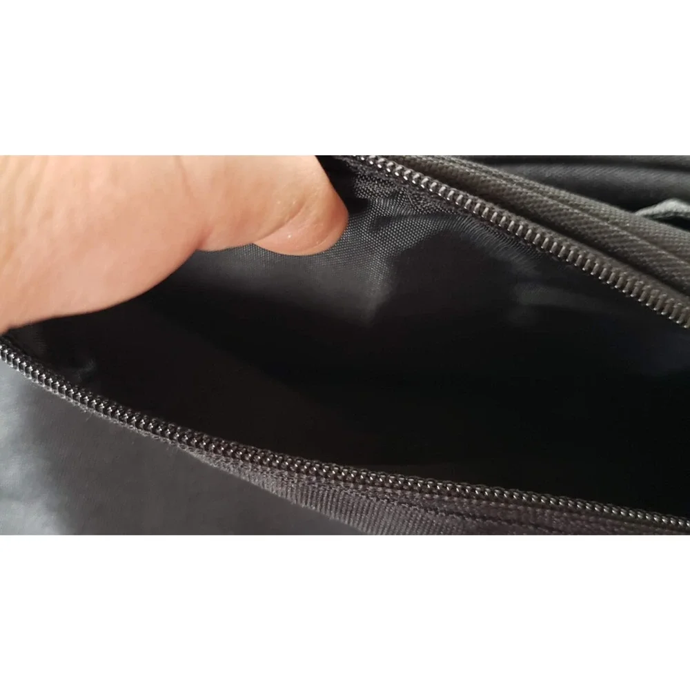 Lands End Medallion Cabinetry Branded Large Handle Black Duffel Bag Gym Bag